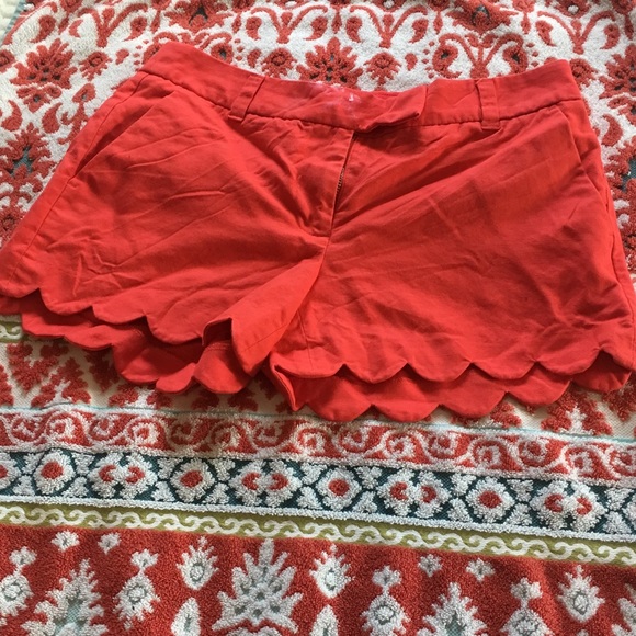 J. Crew Factory Pants - Coral Scallop J Crew Factory Shorts